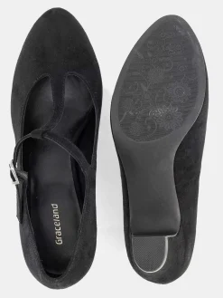 Hoge Hakken|Graceland Zwarte Pump Gesp