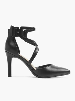 Hoge Hakken|Graceland Zwarte Pump Gespsluiting
