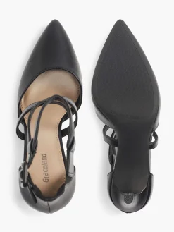 Hoge Hakken|Graceland Zwarte Pump Gespsluiting