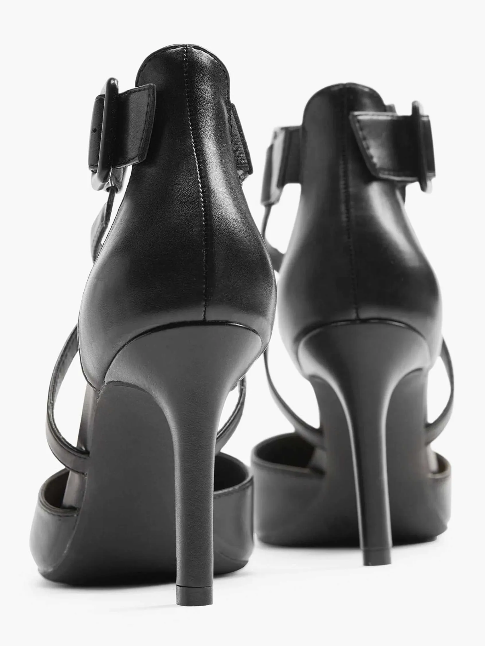 Hoge Hakken|Graceland Zwarte Pump Gespsluiting