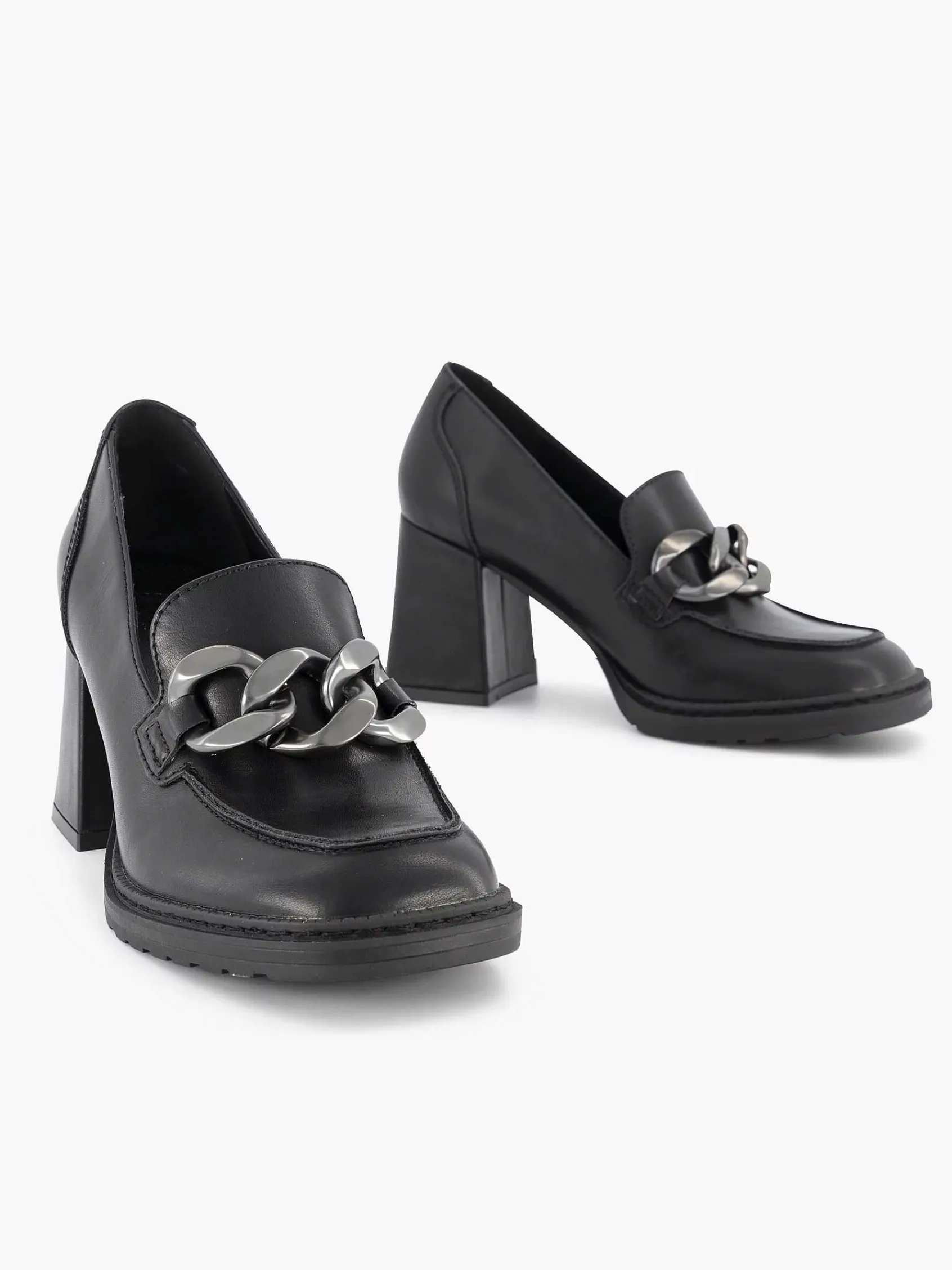 Pumps|Oxmox Zwarte Pump Sierketting