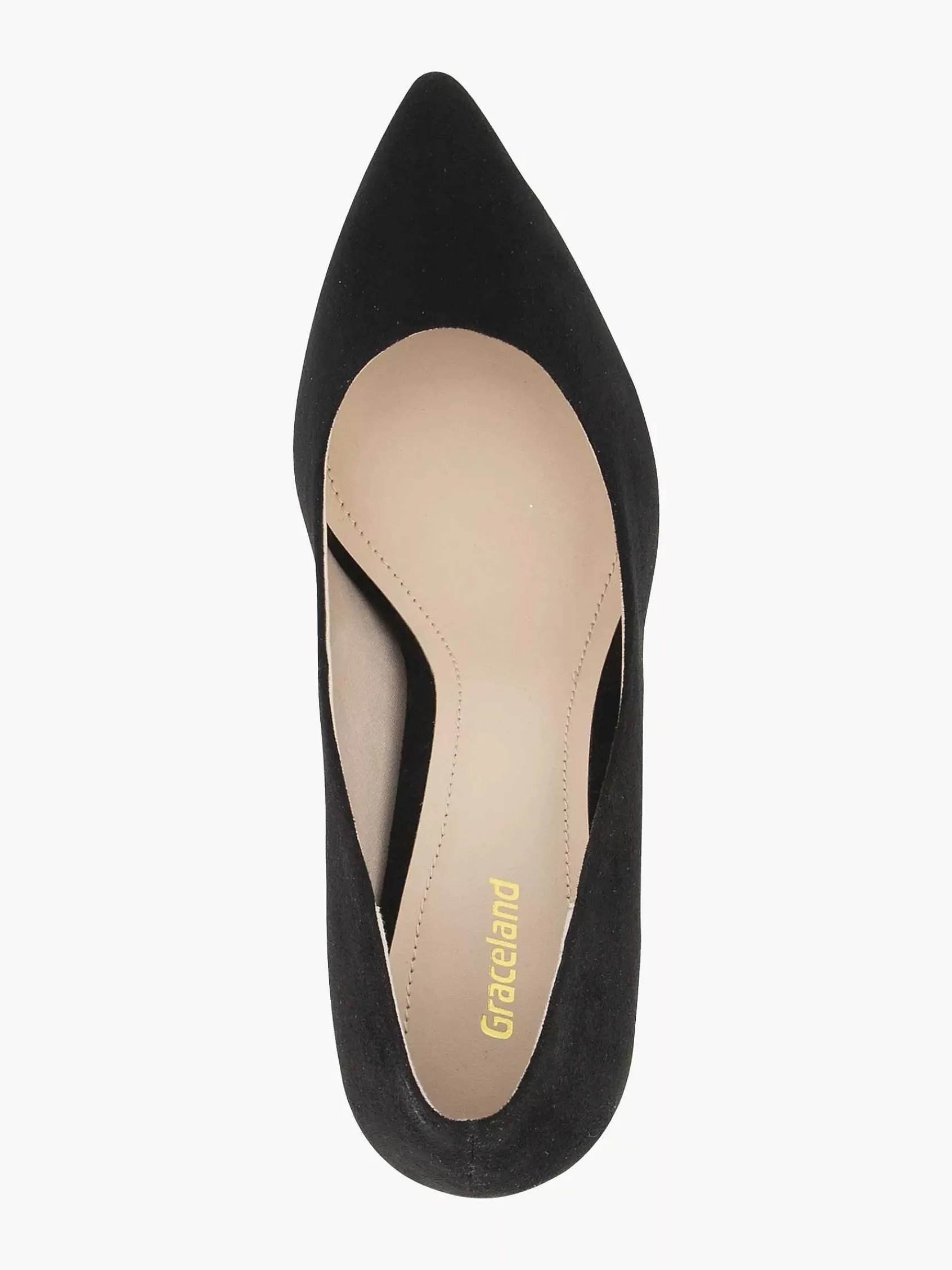 Hoge Hakken|Graceland Zwarte Pump Spitse Neus
