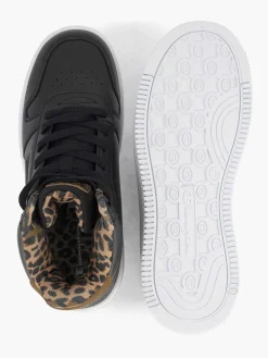 Sneakers|Champion Zwarte Rebound Platform Mid Animalier