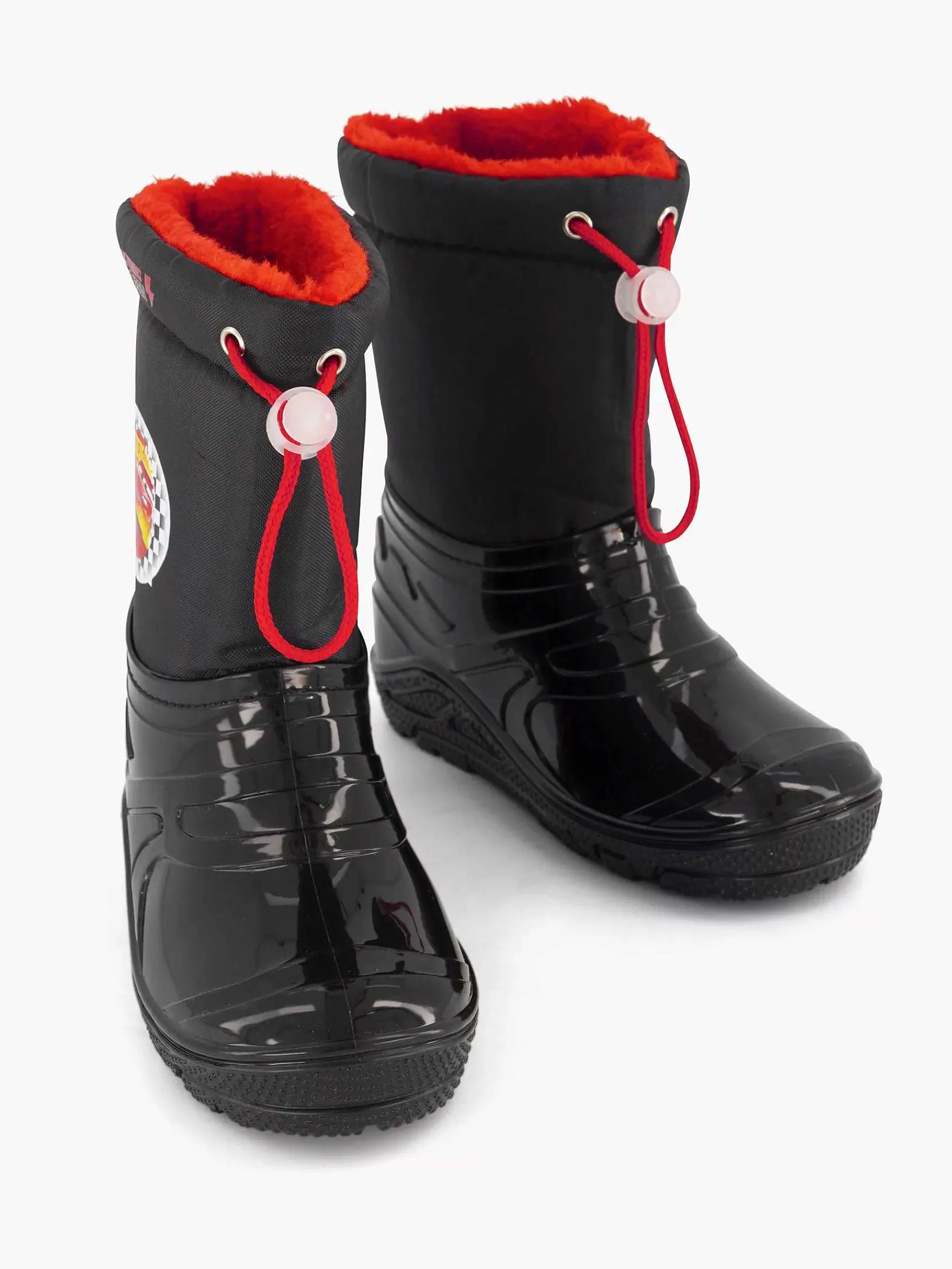 Babyschoenen|Cars Zwarte Regenlaars Gevoerd