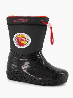 Babyschoenen|Cars Zwarte Regenlaars Gevoerd