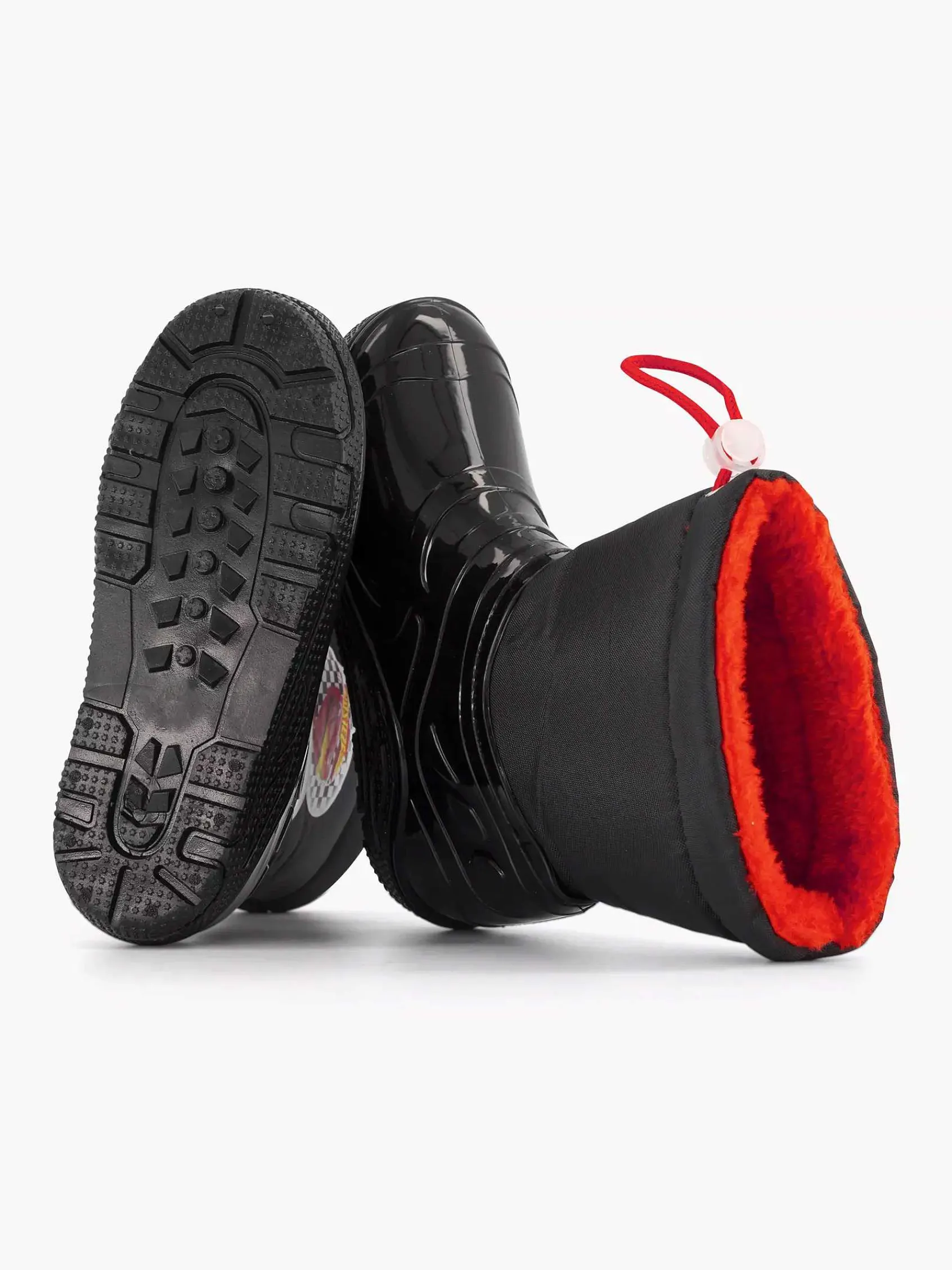 Babyschoenen|Cars Zwarte Regenlaars Gevoerd