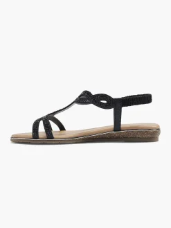Sandalen|Graceland Zwarte Sandaal