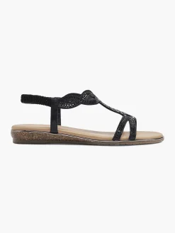 Sandalen|Graceland Zwarte Sandaal