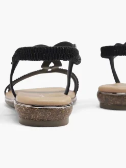 Sandalen|Graceland Zwarte Sandaal