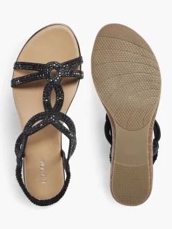 Sandalen|Graceland Zwarte Sandaal