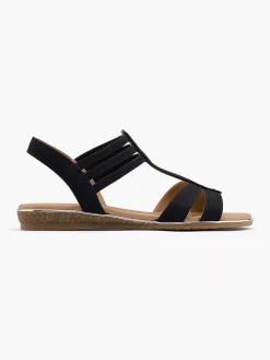 Sandalen|Graceland Zwarte Sandaal
