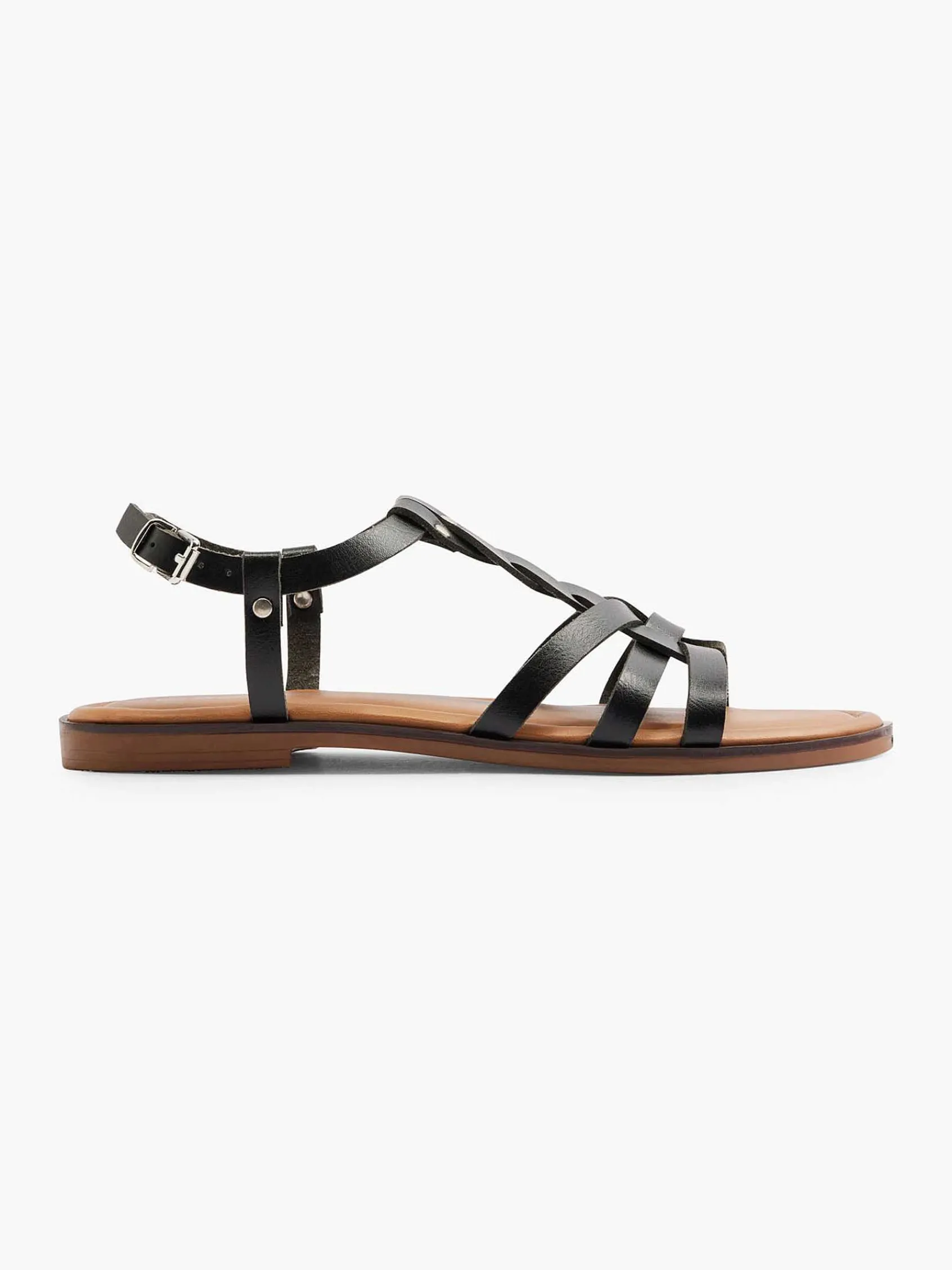 Sandalen|Graceland Zwarte Sandaal