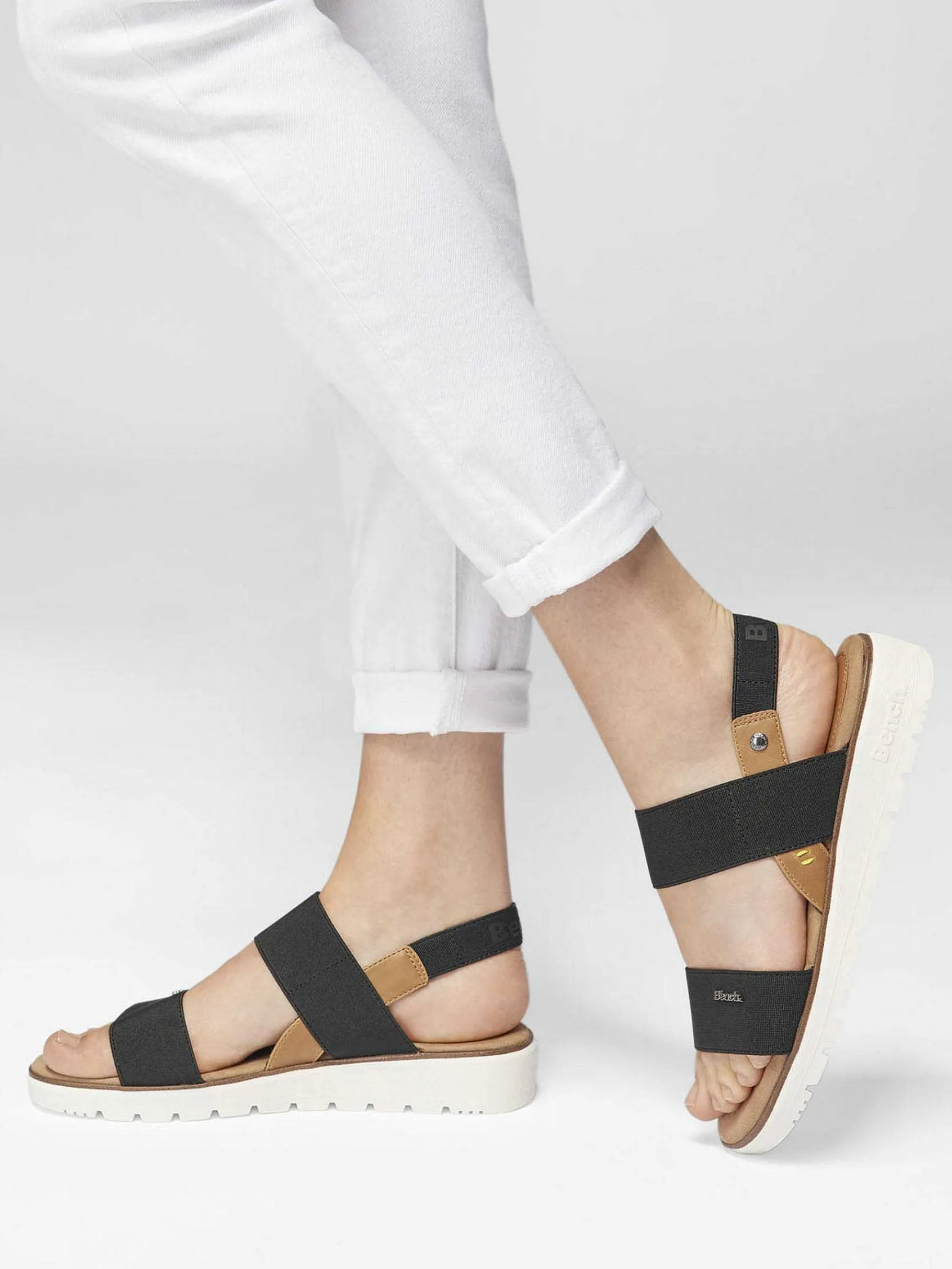Sandalen|Bench Zwarte Sandaal