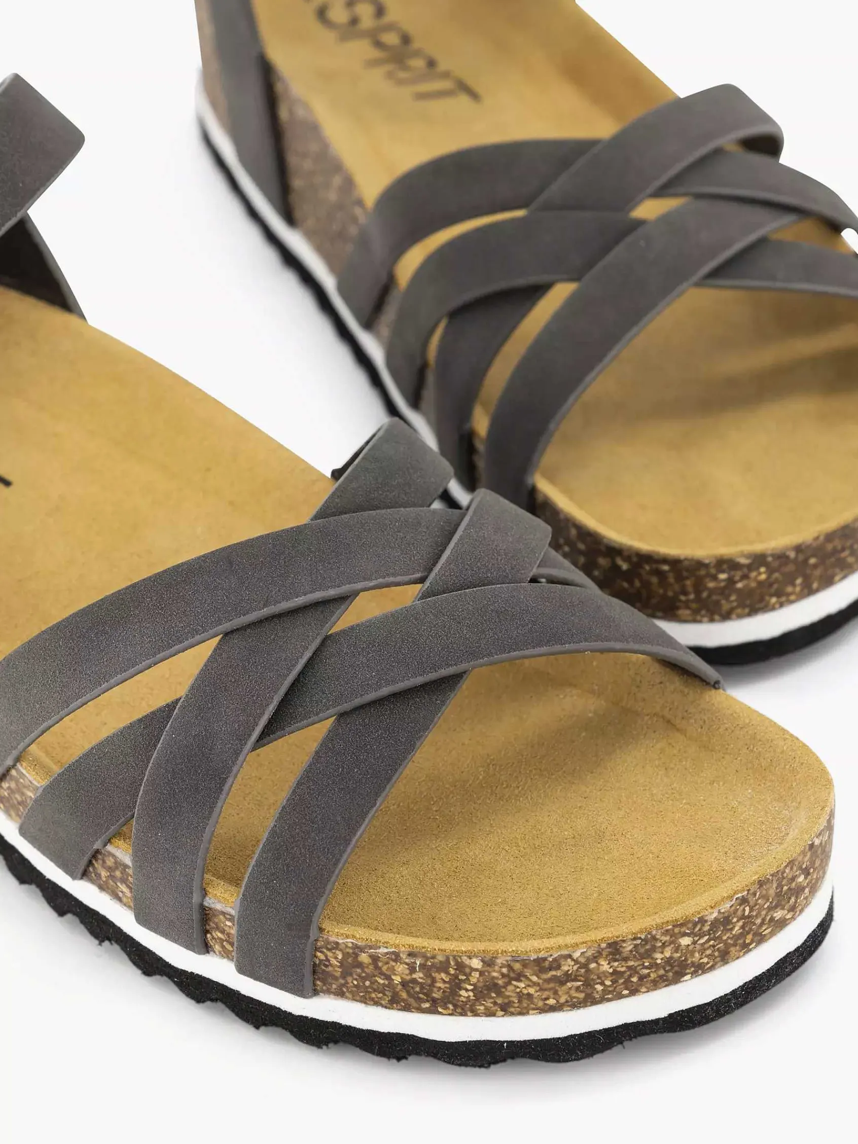 Comfort Schoenen|Esprit Zwarte Sandaal