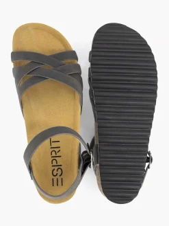 Comfort Schoenen|Esprit Zwarte Sandaal