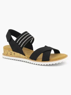 Sandalen|Skechers Zwarte Sandaal