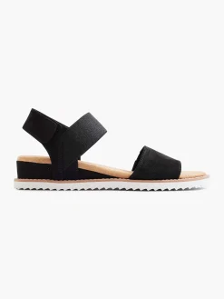 Sandalen|Skechers Zwarte Sandaal Desert Kiss