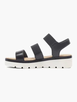 Sandalen|Esprit Zwarte Sandaal Elastisch
