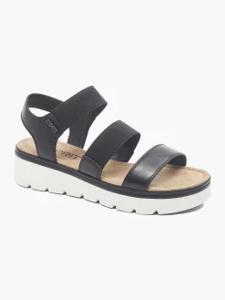 Sandalen|Esprit Zwarte Sandaal Elastisch