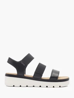 Sandalen|Esprit Zwarte Sandaal Elastisch