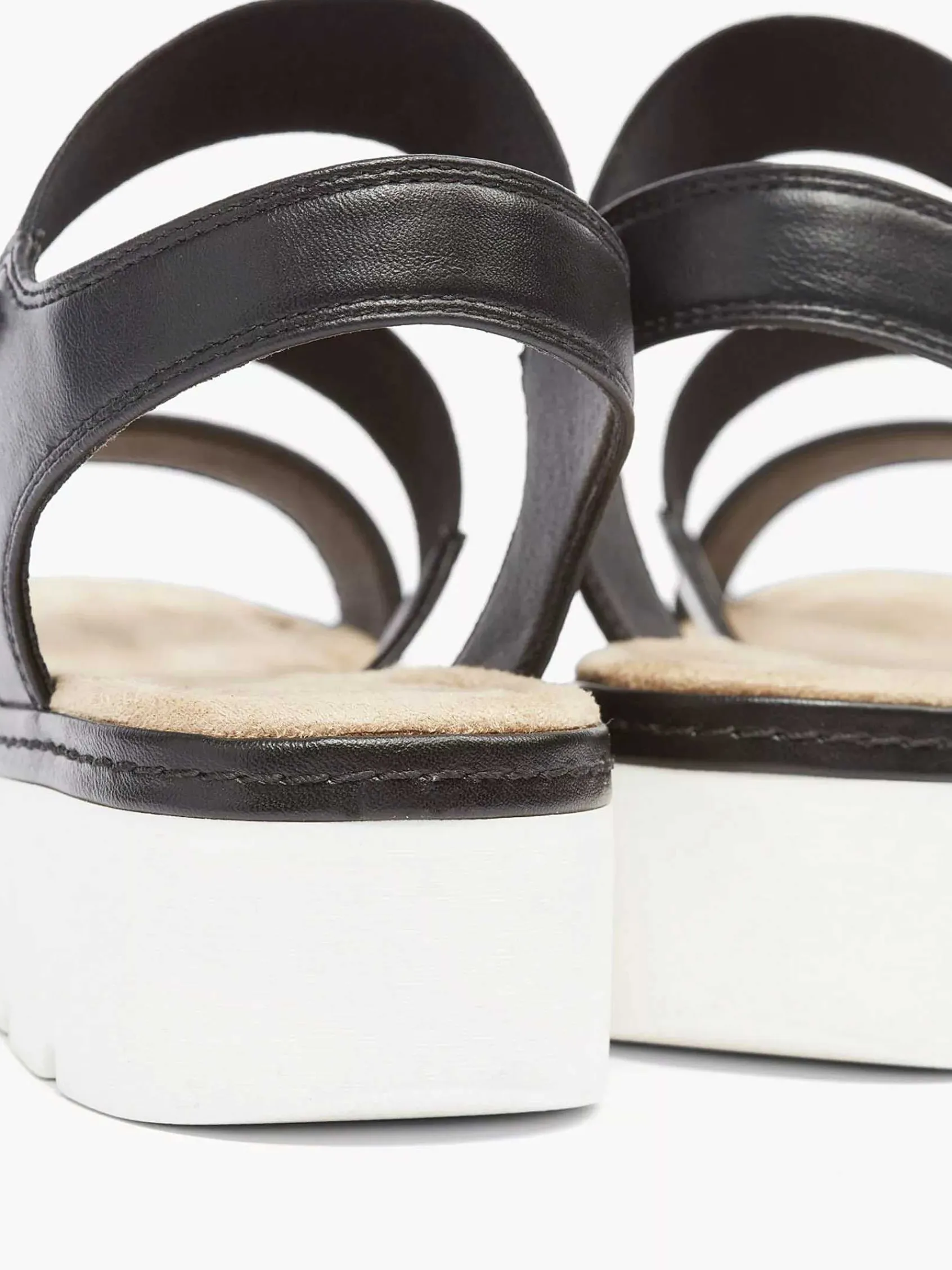Sandalen|Esprit Zwarte Sandaal Elastisch