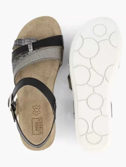 Sandalen|Easy Street Zwarte Sandaal Gespsluiting
