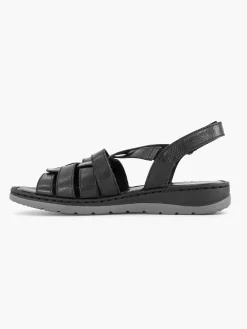 Sandalen|Medicus Zwarte Sandaal Klittenband