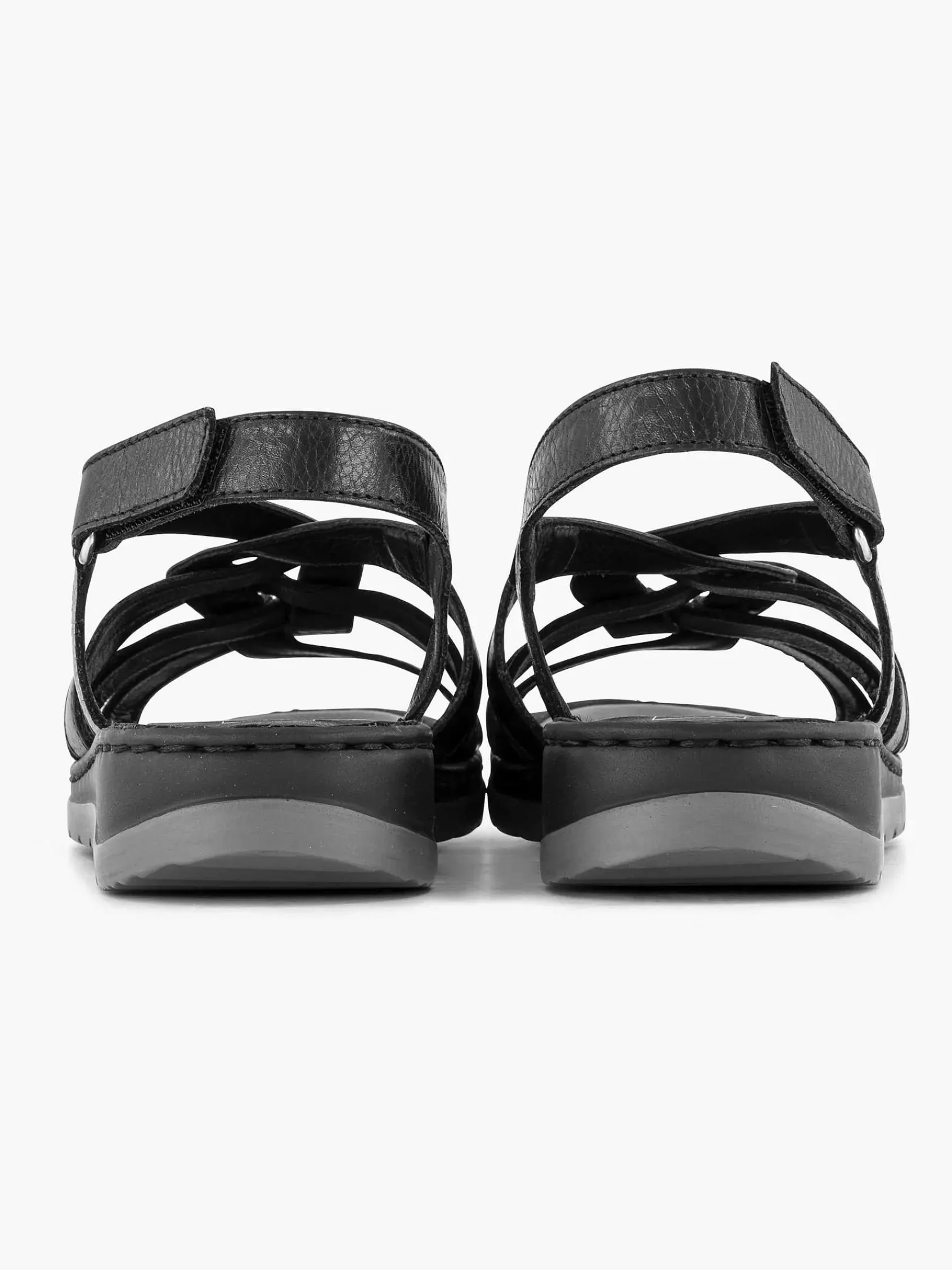 Sandalen|Medicus Zwarte Sandaal Klittenband