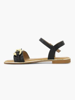 Sandalen|Graceland Zwarte Sandaal Sierketting