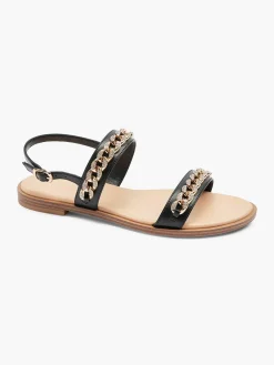 Sandalen|Graceland Zwarte Sandaal Sierketting