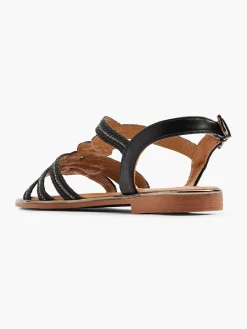 Sandalen|Graceland Zwarte Sandaal Sierketting
