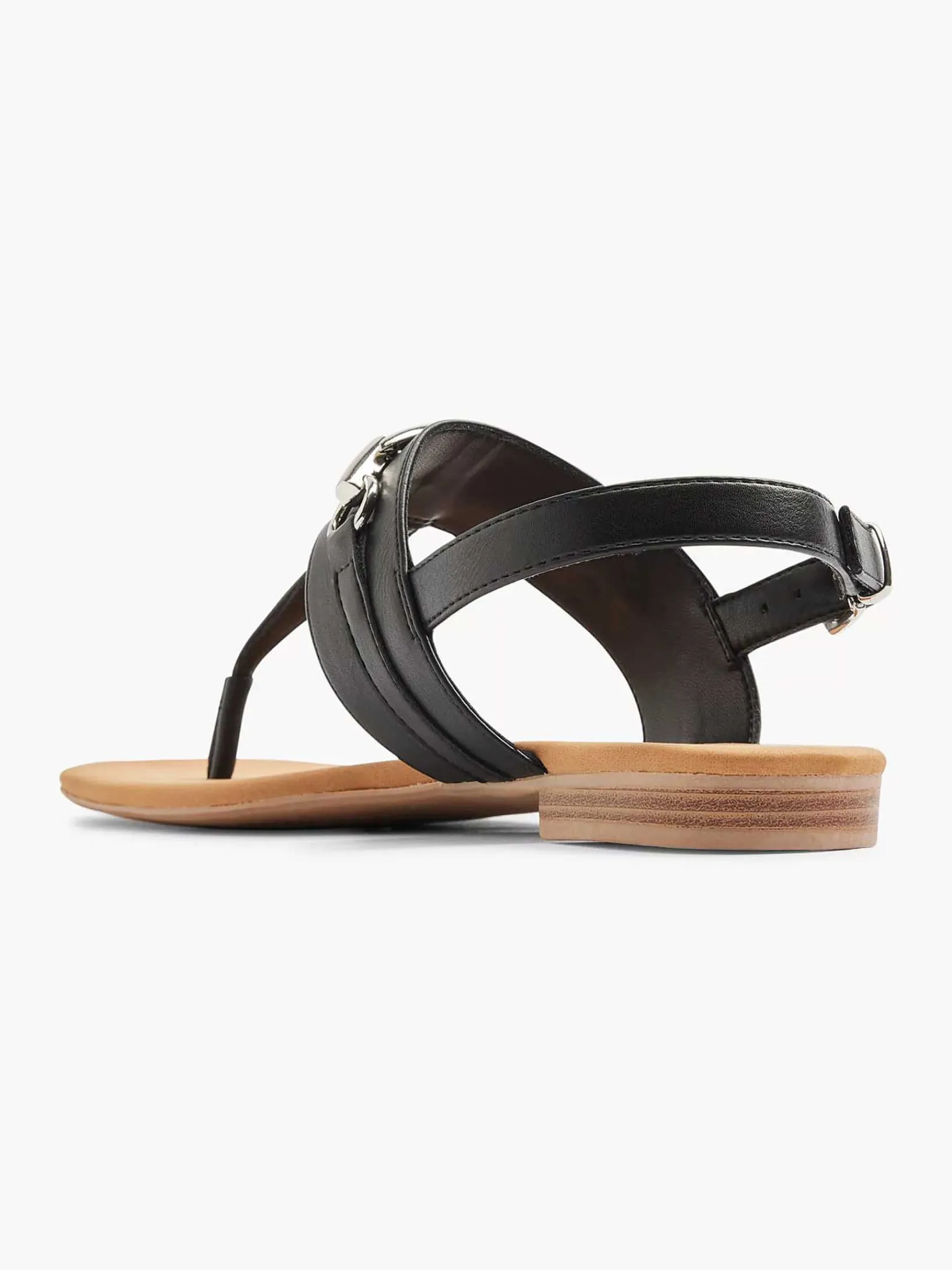 Sandalen|Graceland Zwarte Sandaal Sierketting