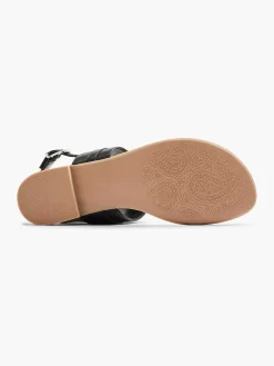 Sandalen|Graceland Zwarte Sandaal Sierketting