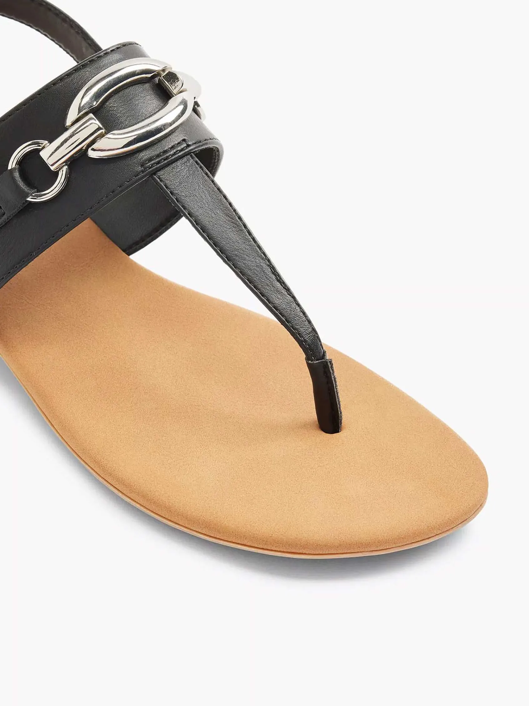 Sandalen|Graceland Zwarte Sandaal Sierketting