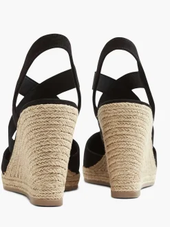 Sandalen|Graceland Zwarte Sandaal Sleehak
