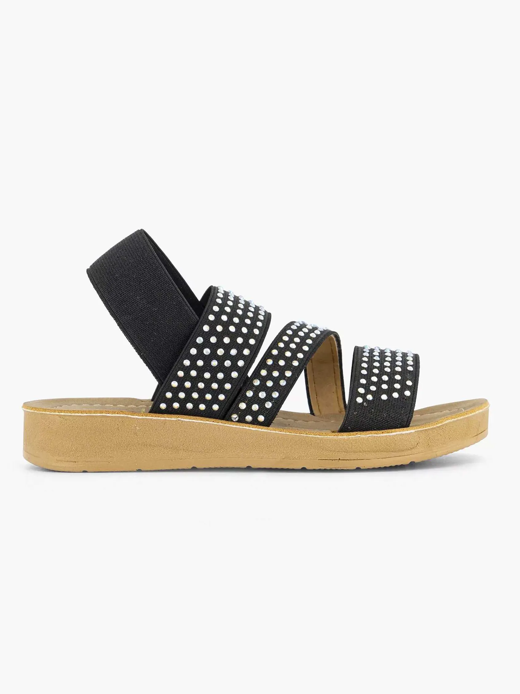 Jongensschoenen|Graceland Zwarte Sandaal Steentjes