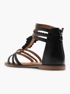 Sandalen|Graceland Zwarte Sandaal Steentjes