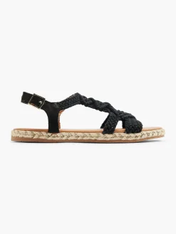 Sandalen|Graceland Zwarte Sandaal Touw