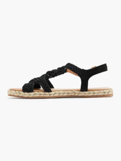 Sandalen|Graceland Zwarte Sandaal Touw