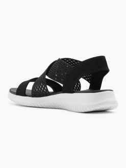 Sandalen|Skechers Zwarte Sandalen Neon Star