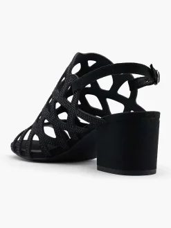 Sandalen|Graceland Zwarte Sandalette