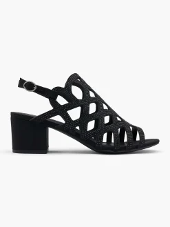 Sandalen|Graceland Zwarte Sandalette