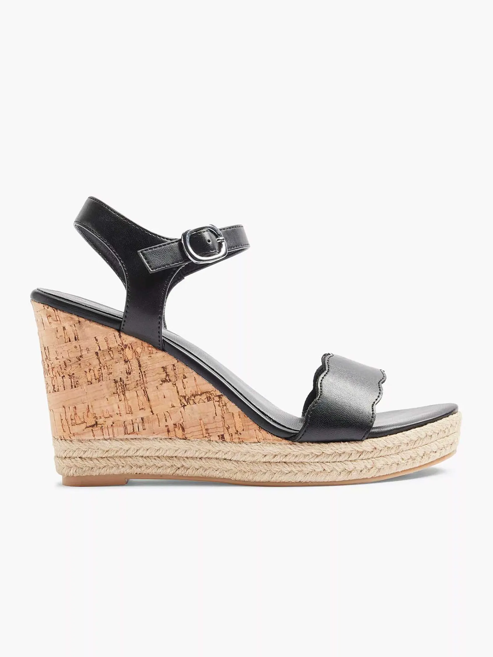 Hoge Hakken|Graceland Zwarte Sandalette