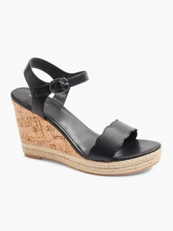 Hoge Hakken|Graceland Zwarte Sandalette