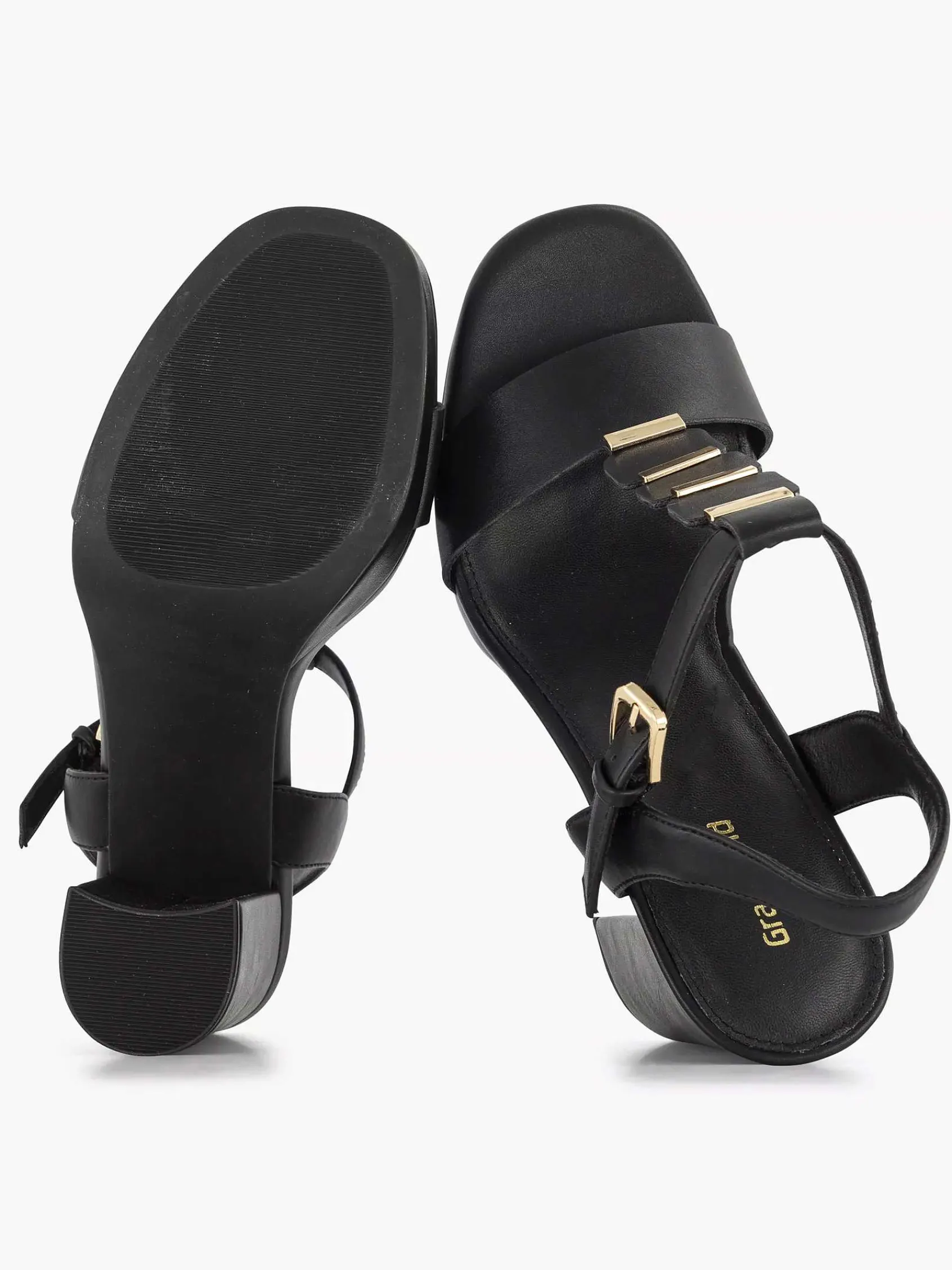 Sandalen|Graceland Zwarte Sandalette