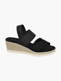 Sandalen|Graceland Zwarte Sandalette