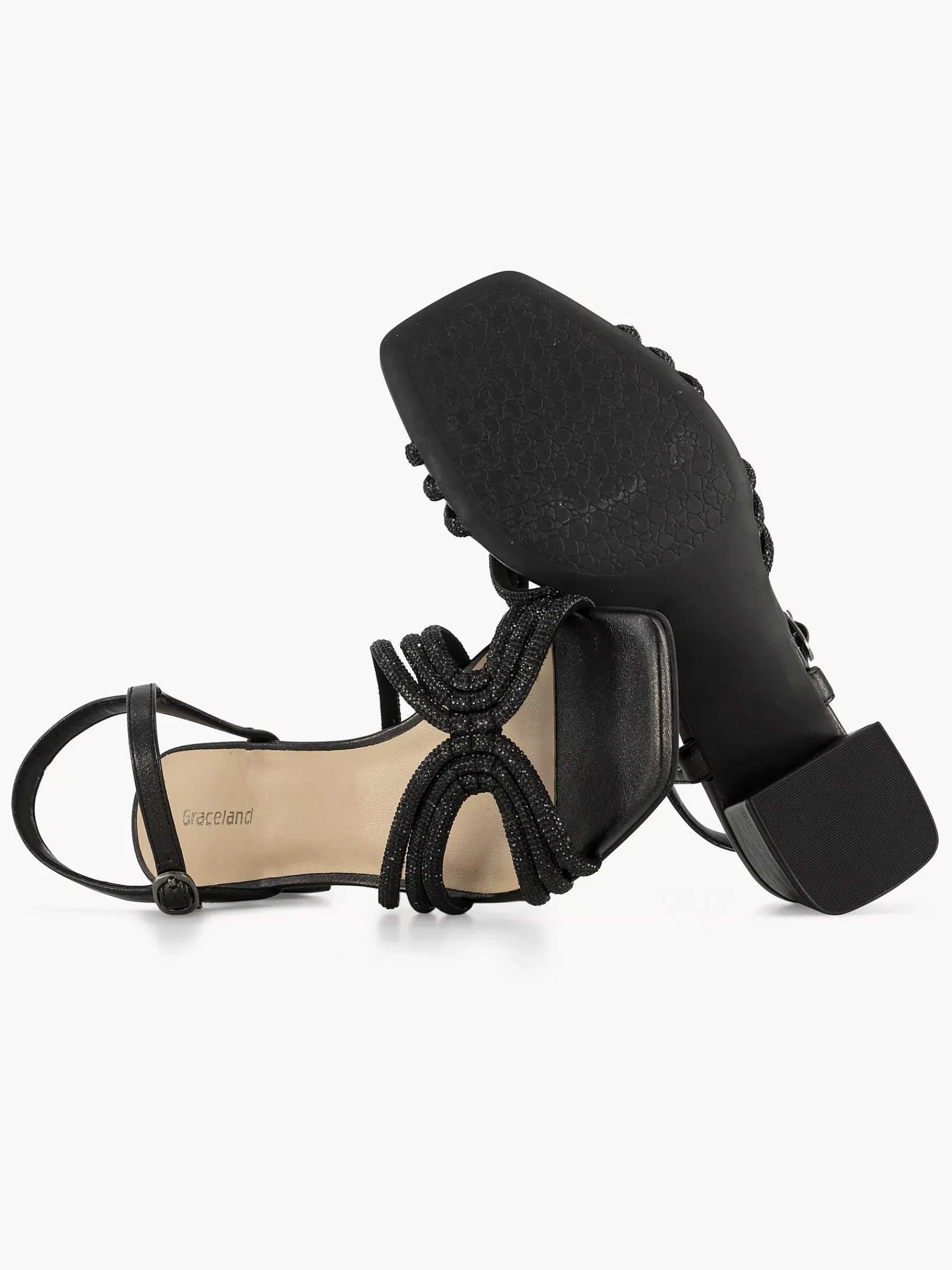 Sandalen|Graceland Zwarte Sandalette
