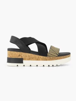 Sandalen|Graceland Zwarte Sandalette