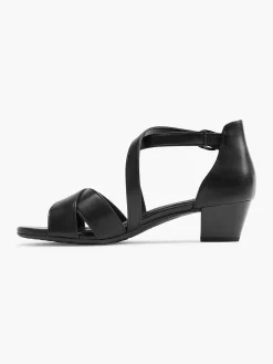 Comfort Schoenen|Easy Street Zwarte Sandalette