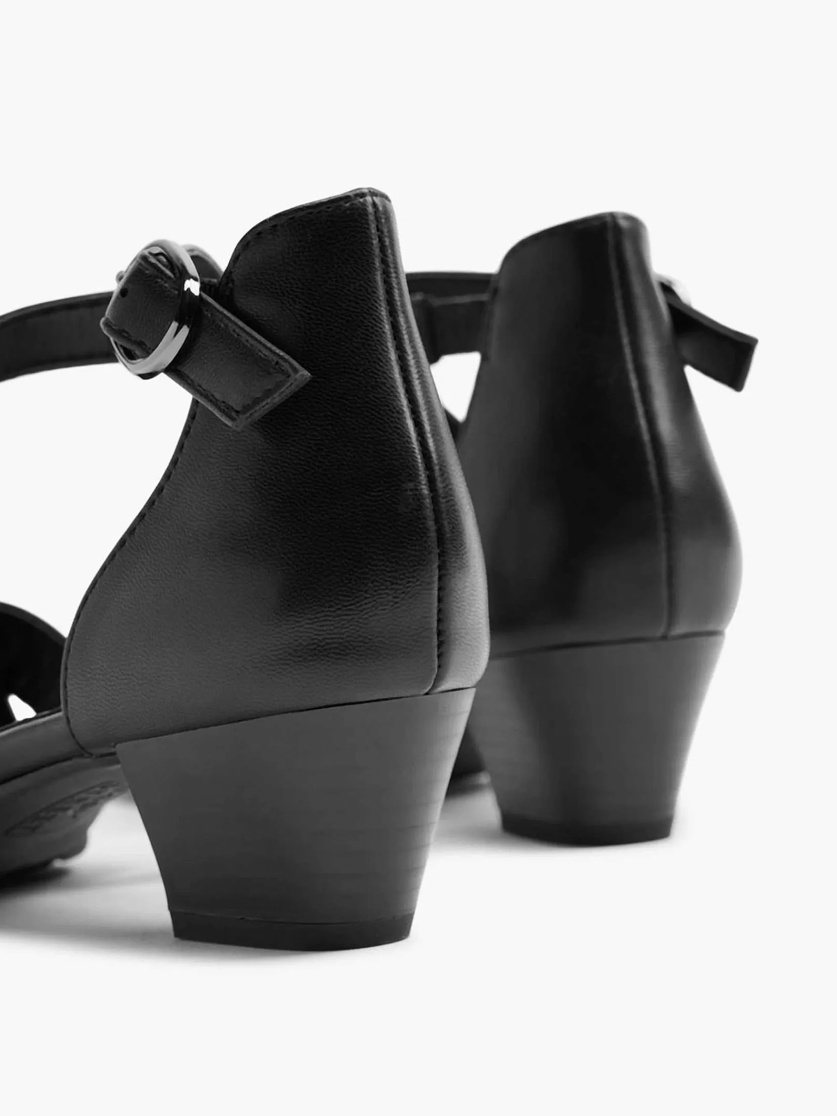 Comfort Schoenen|Easy Street Zwarte Sandalette